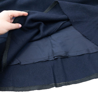 Vintage 2002 Comme Des Garçons Tricot Wool Flared Skirt Womens Size W25 | W25, Navy