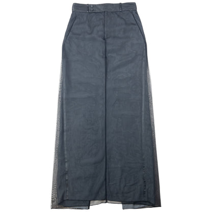 Vintage 1998 Gucci By Tom Ford Mesh Overlay Silk Skirt Womens Size W27 | W27, Grey