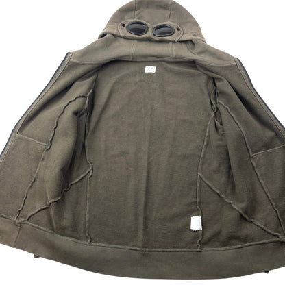 Vintage 2000s CP Company Goggle Hood Zip Up Hoodie Size M | Medium, Green