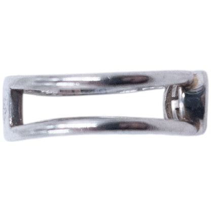 Vintage 2000s Gucci Silver Logo Ring