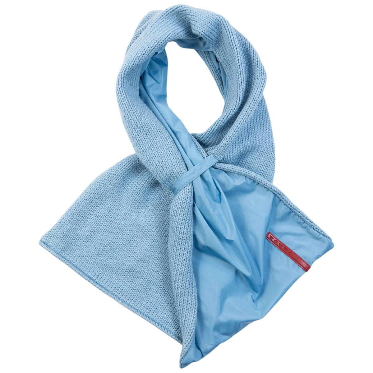 Vintage 2000s Prada Sport Knit Scarf | O/S, Blue
