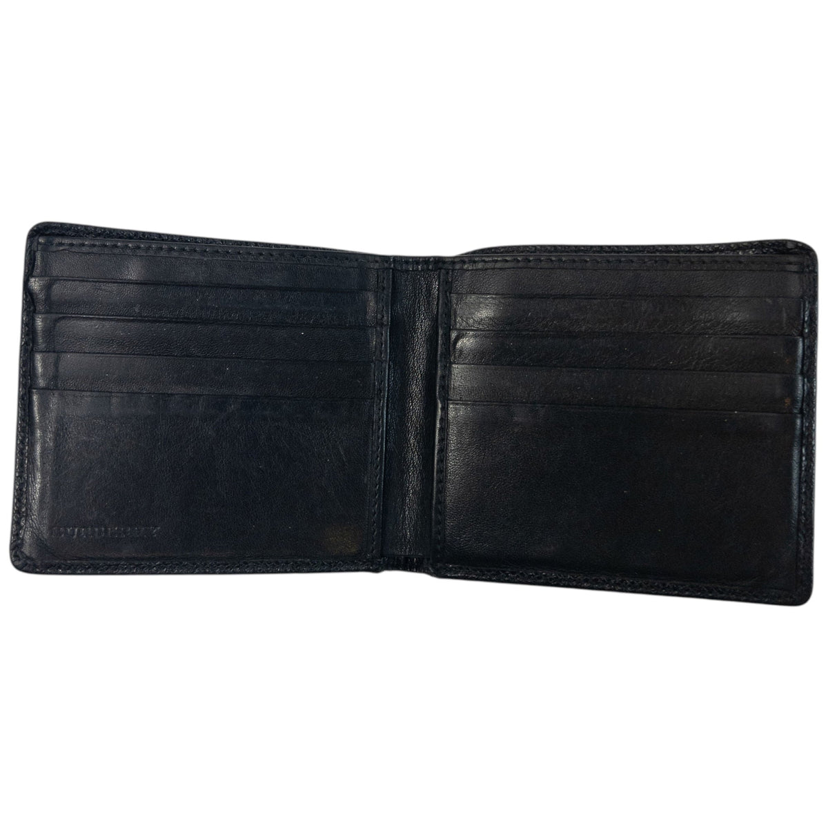 Vintage 2000s Burberry Studded Leather Wallet | O/S, Black