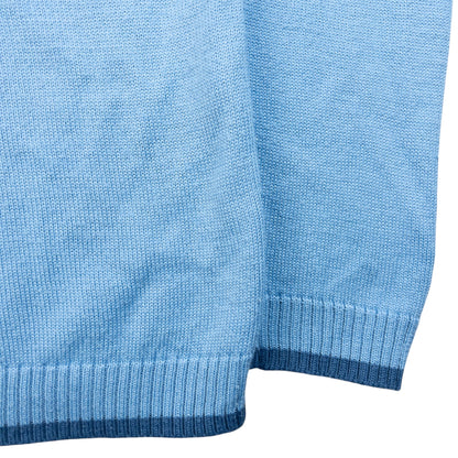 Vintage 2000s YSL Yves Saint Laurent Knit Jumper Size L | Large, Blue