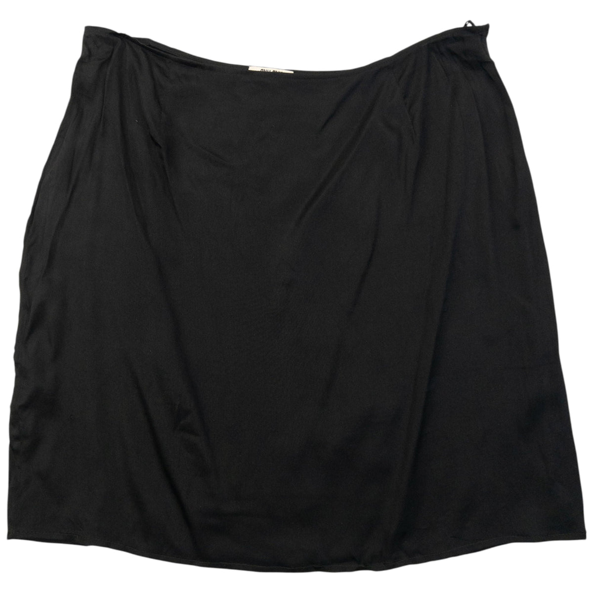 Vintage 2008 Miu Miu Silk Mini Skirt Womens Size W27 | W27, Black