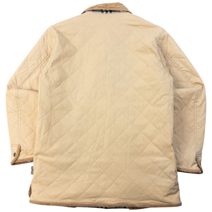 Vintage 2000s Burberry Nova Check Reversible Quilted Jacket Size S | Small, Beige, Nova Check