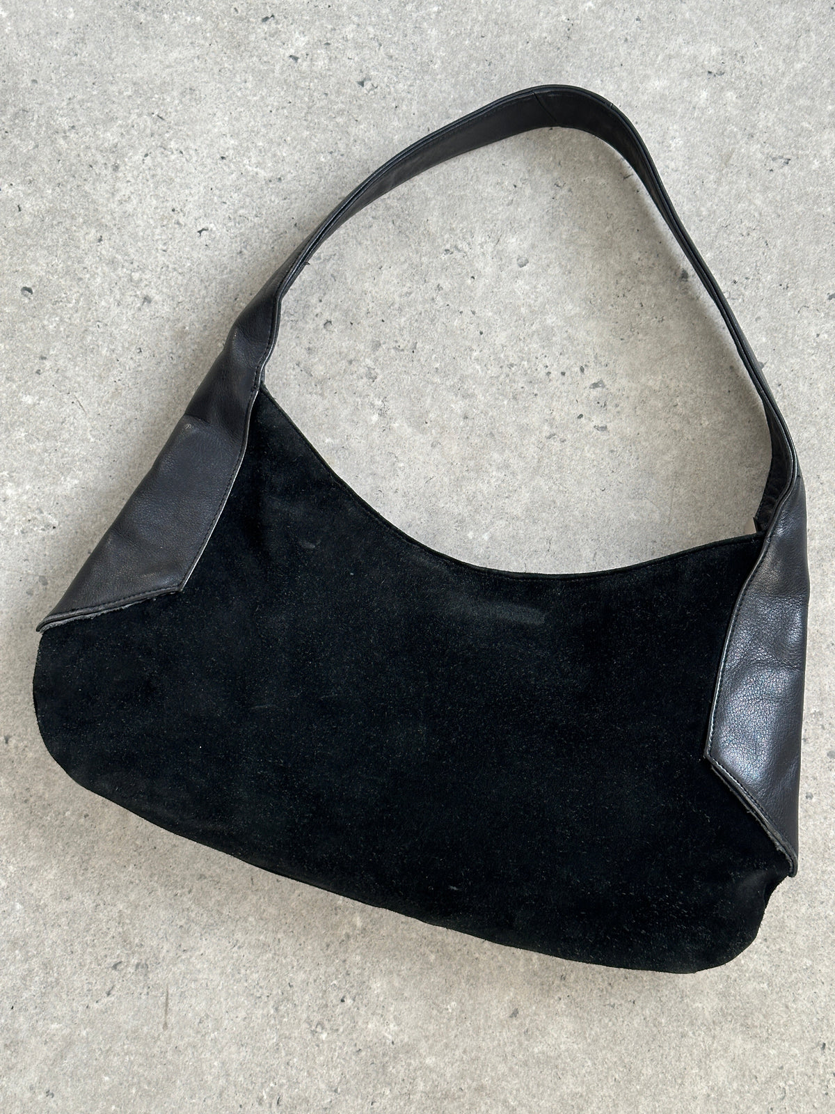 Armani Exchange 2000s Suede Leather Shoulder Bag