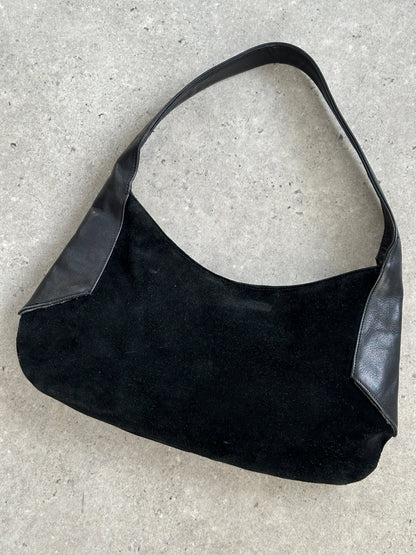 Armani Exchange 2000s Suede Leather Shoulder Bag