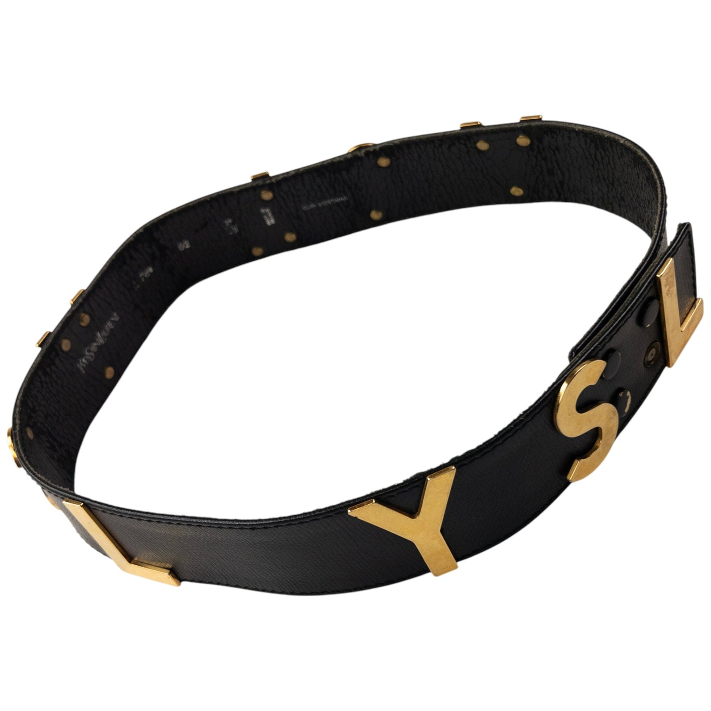 Vintage YSL Yves Saint Laurent Leather Belt Size W28