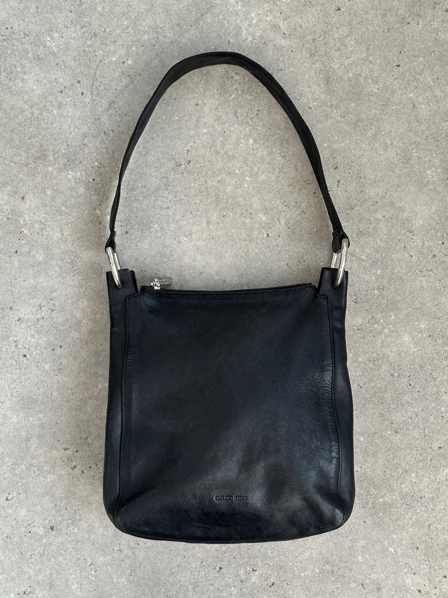 Vintage 1990s Leather Shoulder Bag