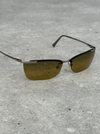 Versace 2000s Rimless Rectangular Sunglasses