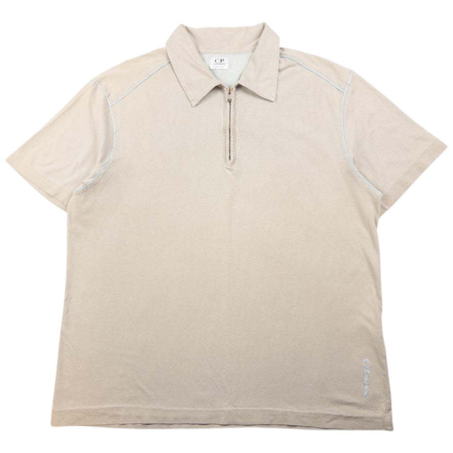 Vintage CP Company Q Zip Polo Shirt Size S