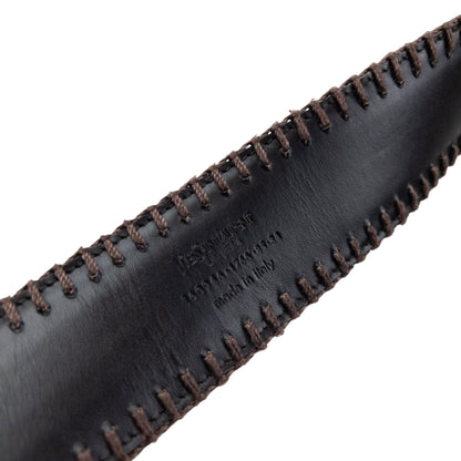 Vintage 90s YSL Yves Saint Laurent Woven Belt Size L | O/S, Brown