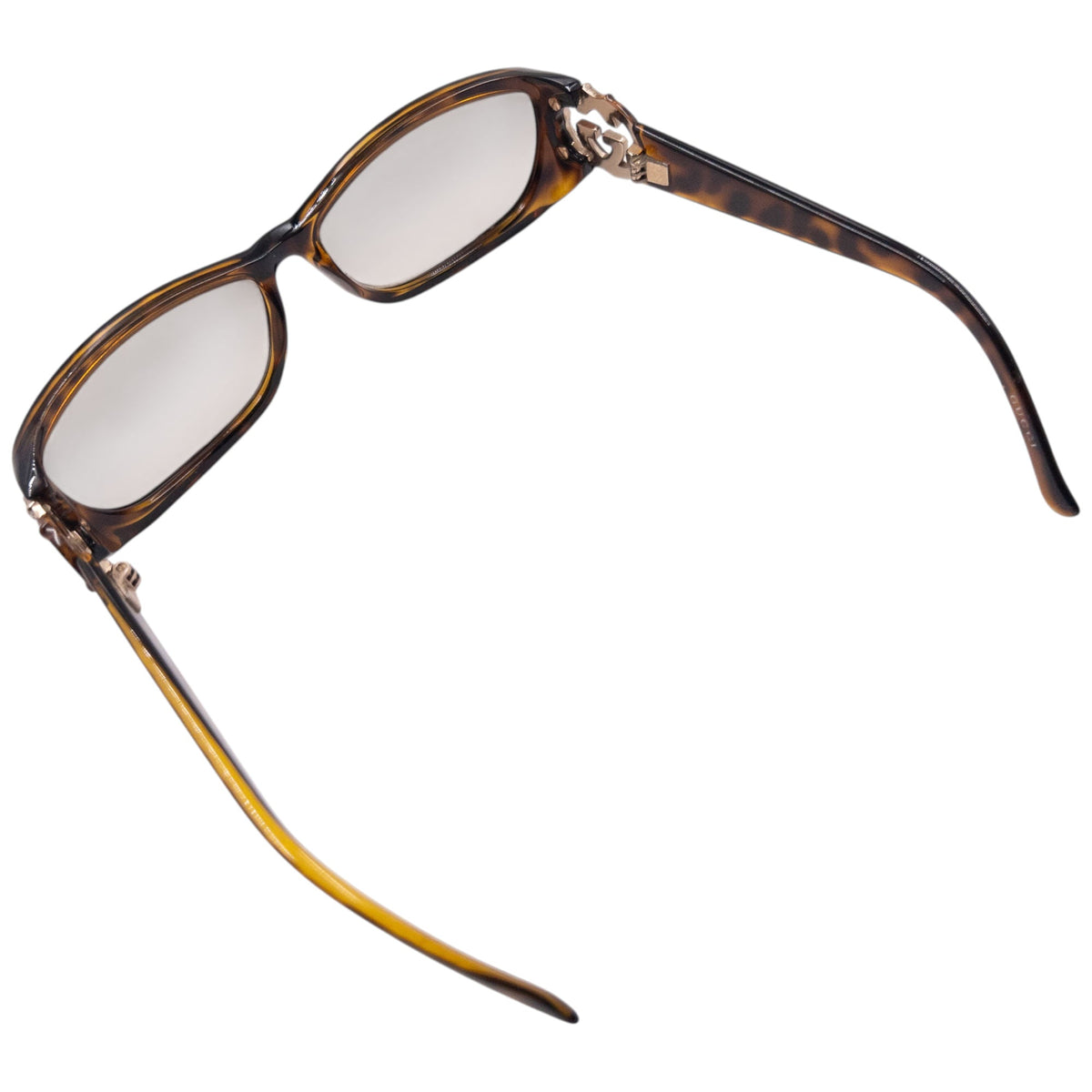 Vintage 2000s Gucci Diamanté Tortoise Shell Sunglasses | O/S, Brown