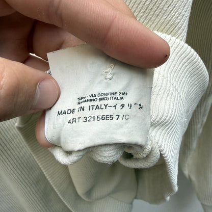Early 00’s Stone Island Ribbed Zip Jumper (XL) | Extra Large, Cream