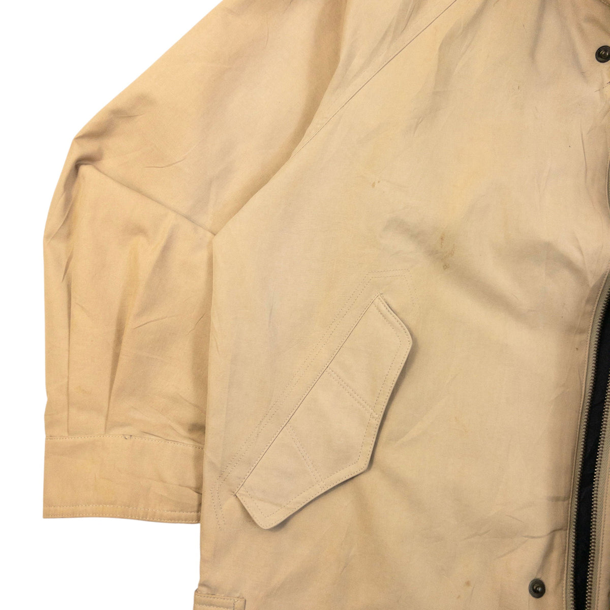Vintage 90s Burberry Zip Up Jacket Size XS | XS, Beige