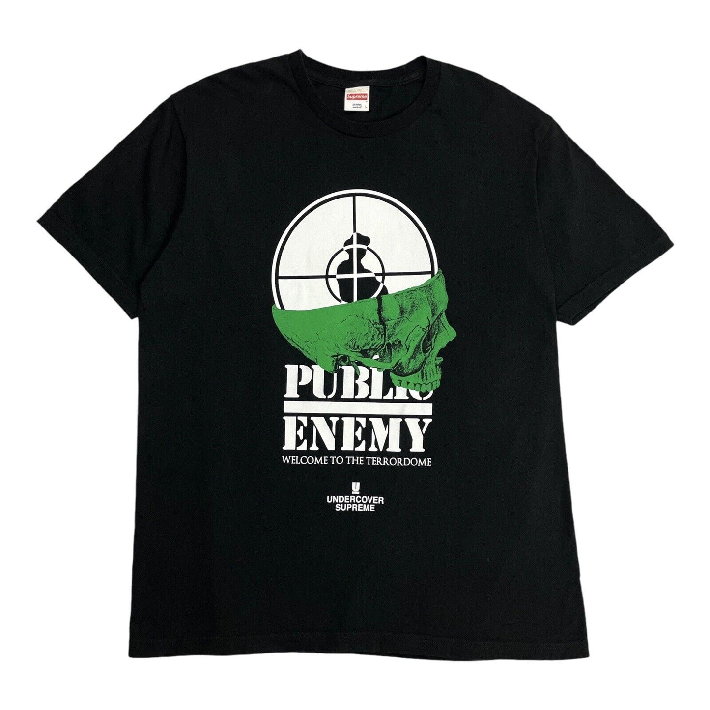 Supreme x Undercover Public Enemy Terrordome T-Shirt, Size Large | Supreme, Black