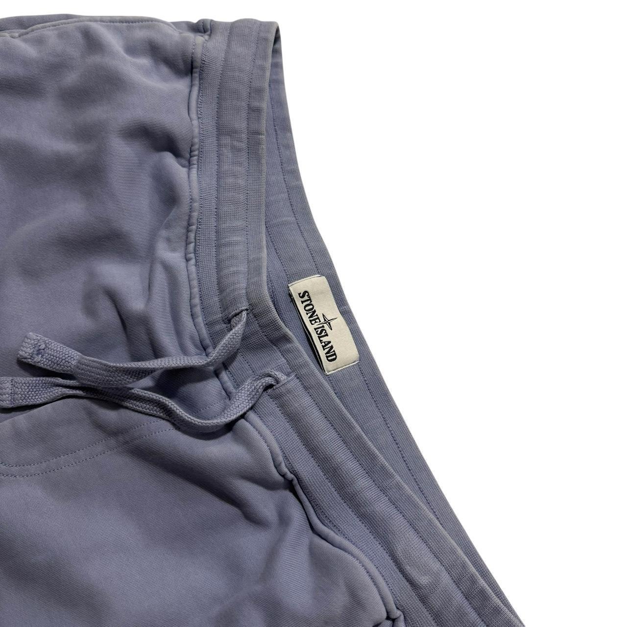 Stone Island Baby Blue Shorts | Large, Blue
