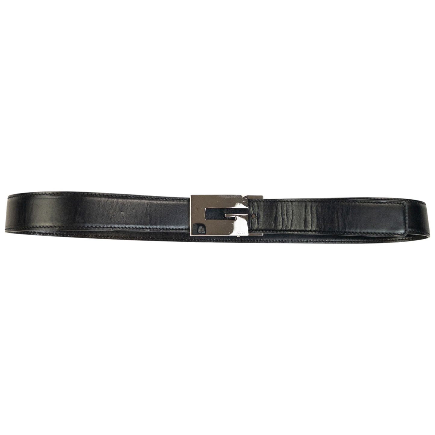 Vintage 2000s Gucci Leather Belt Size M | O/S, Black