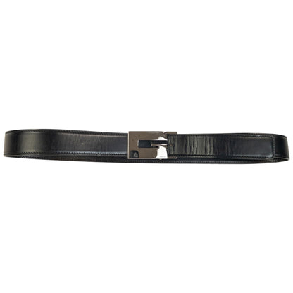 Vintage 2000s Gucci Leather Belt Size M | O/S, Black