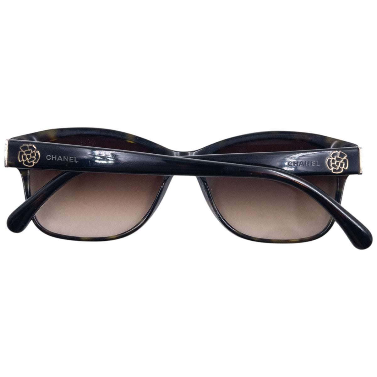 Vintage 2000s Chanel Tortoise Shell Sunglasses | O/S, Multicoloured