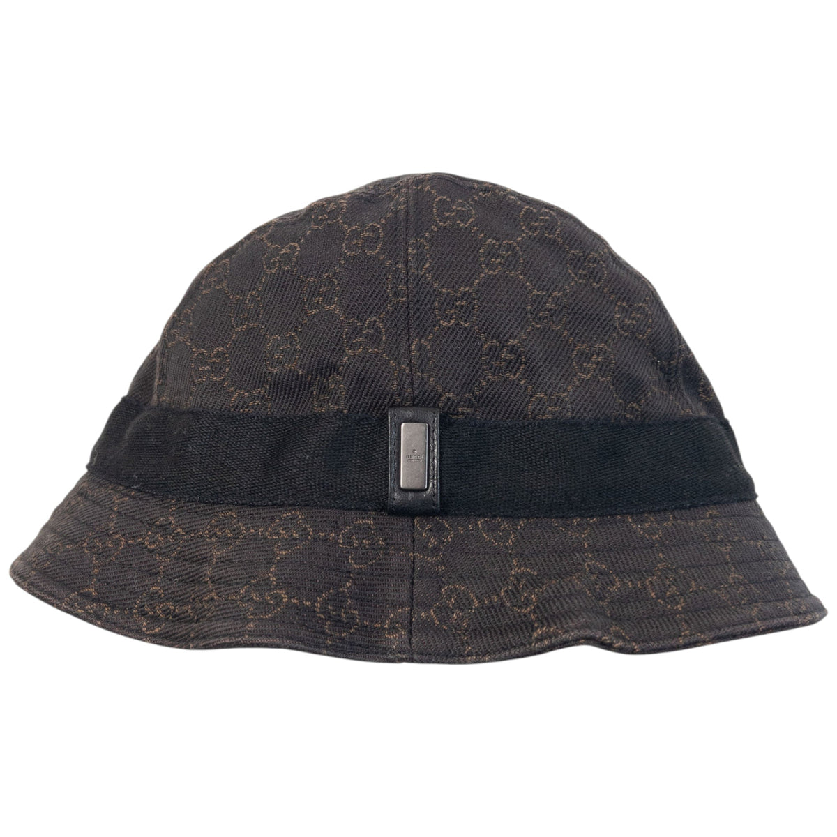 Vintage 2000s Gucci Monogram Bucket Hat | O/S, Brown