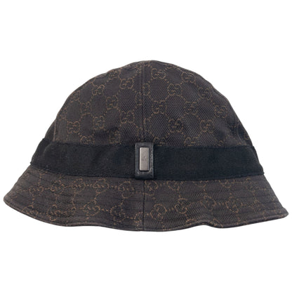 Vintage 2000s Gucci Monogram Bucket Hat | O/S, Brown