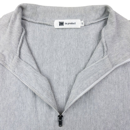 Vintage 90s Issey Miyake Lightweight Q Zip Jumper Size M | Medium, Grey
