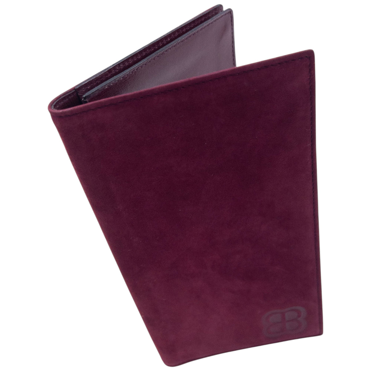Vintage 90s Balenciaga Suede Document Holder | O/S, Burgundy