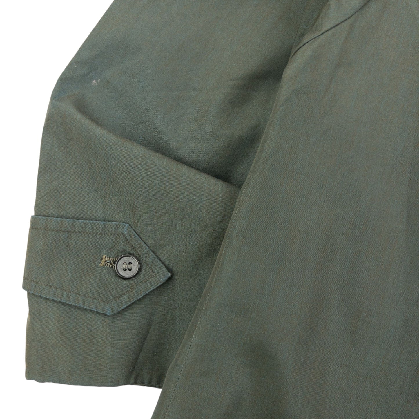 Vintage 80s Burberry Iridescent Trench Jacket Size L | Large, Green