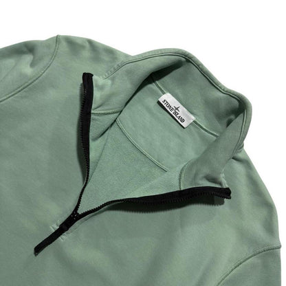 Stone Island Blue Quarter Zip Pullover | Medium, Blue