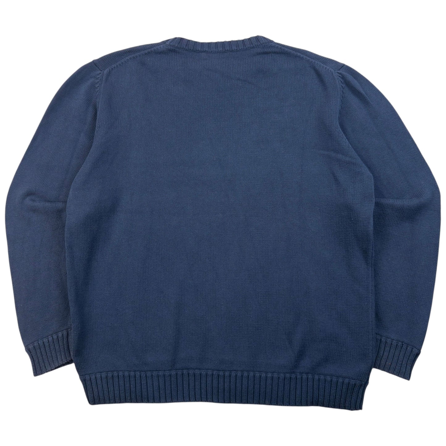 Vintage 2000s YSL Yves Saint Laurent Knit Jumper Size L | Large, Blue