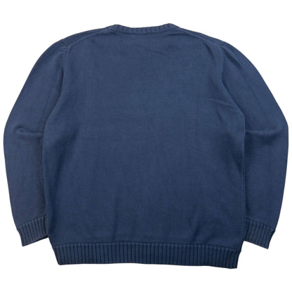 Vintage 2000s YSL Yves Saint Laurent Knit Jumper Size L | Large, Blue
