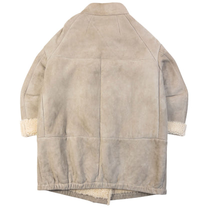 Vintage 2009 Miu Miu Fleece Lined Shearling Jacket Size L | Large, Beige