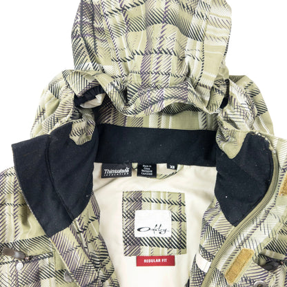 Vintage 2000s Oakley Pattern Zip Up Snowboarding Jacket Size XS | XS, Green