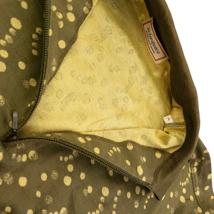 Vintage 80s YSL Yves Saint Laurent Q Zip Polo Sweatshirt Size S | Small, Green