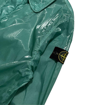 Stone Island Supreme Glazed New Silk Jacket | Large, Green