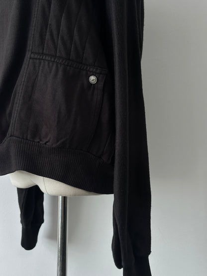 Vintage 1980s Cropped Boxy Roll Neck Jumper - M