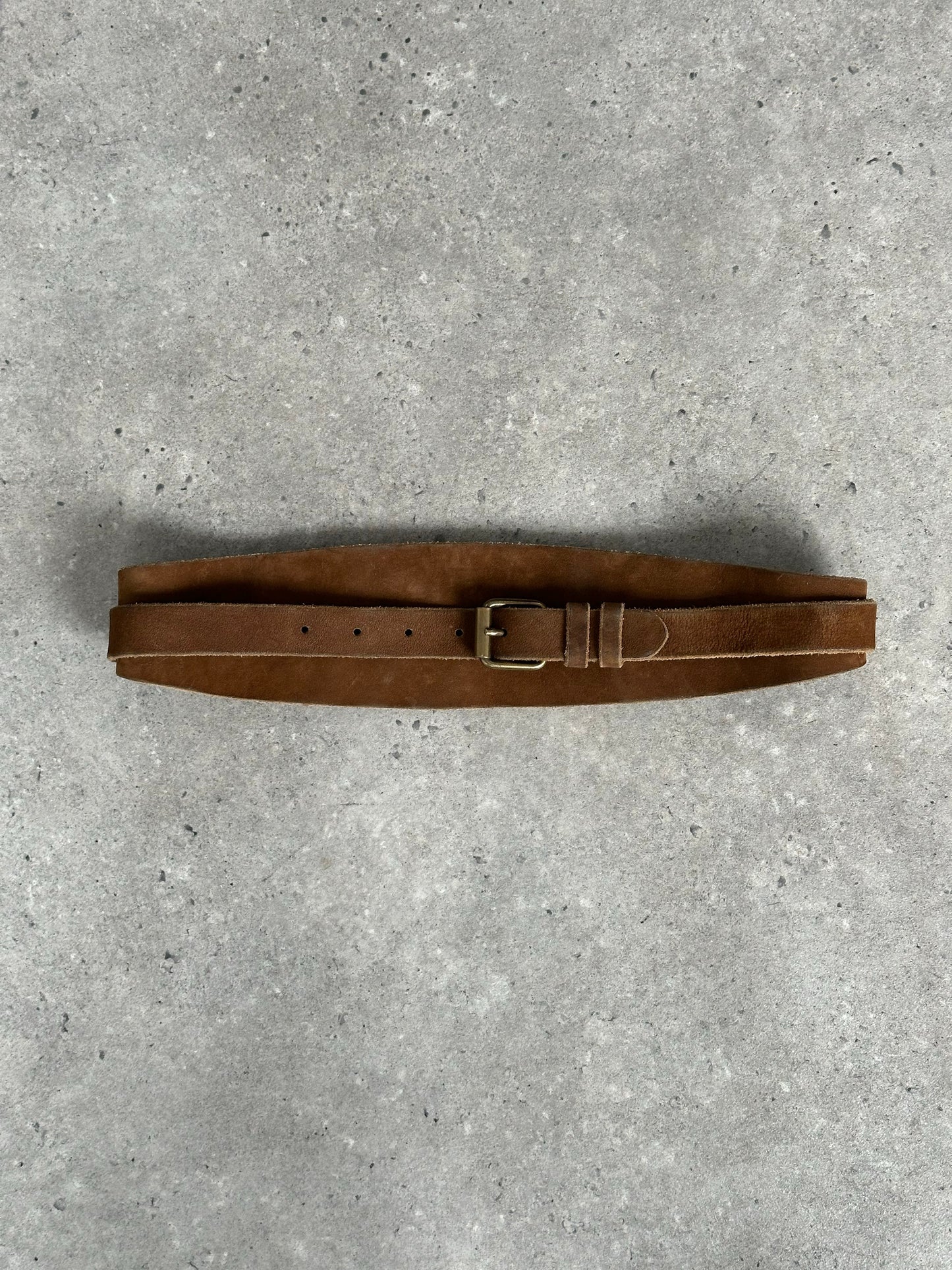 Italian Vintage 1990s Suede Chunky Wrap Belt - W26-28