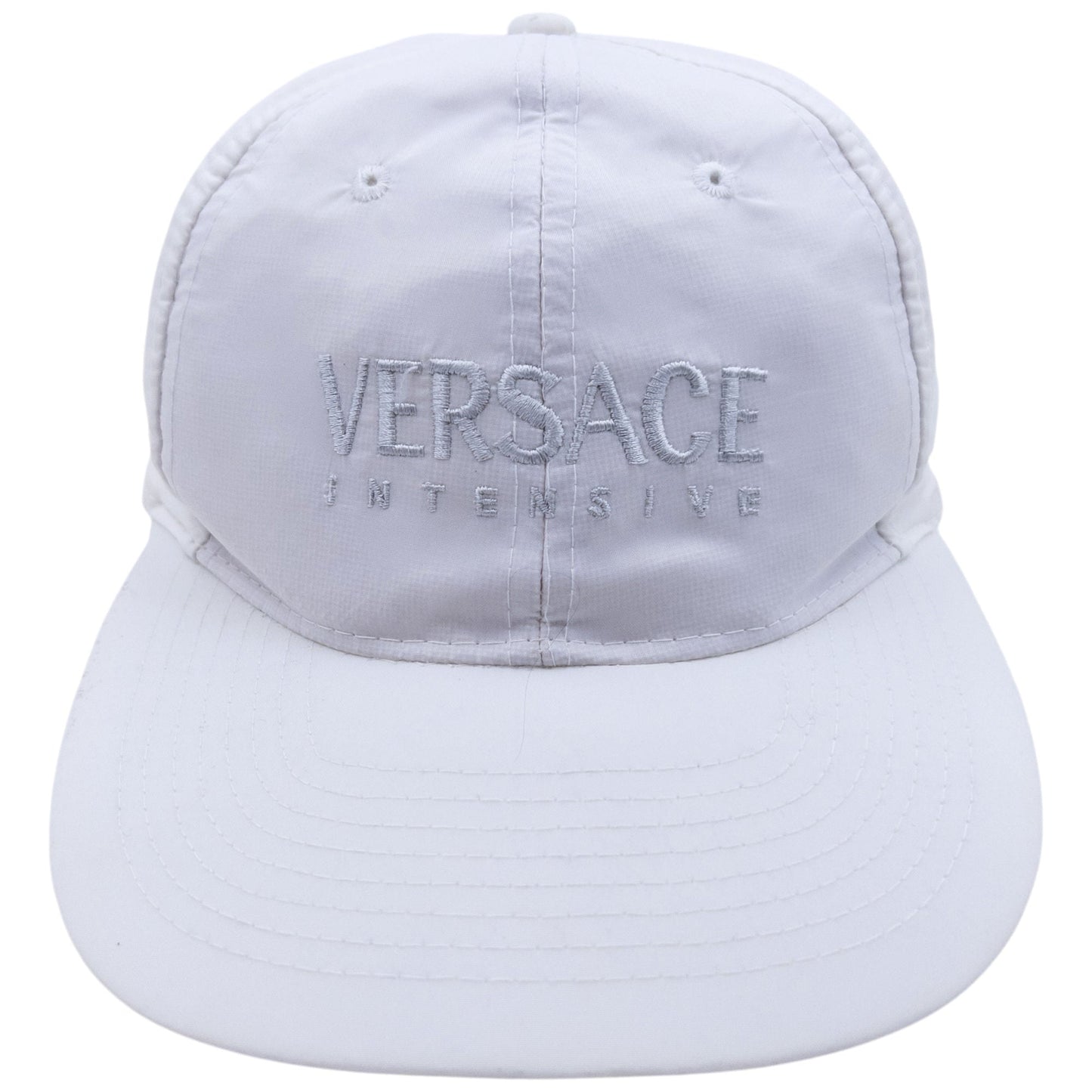 Vintage 2000s Versace Intensive Embroidered Hat | O/S, Red