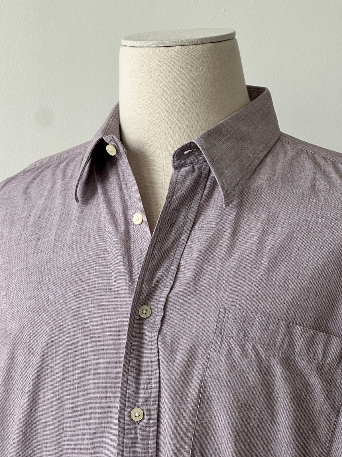 Christian Dior 1990s Pure Cotton Button Neck Shirt - XL