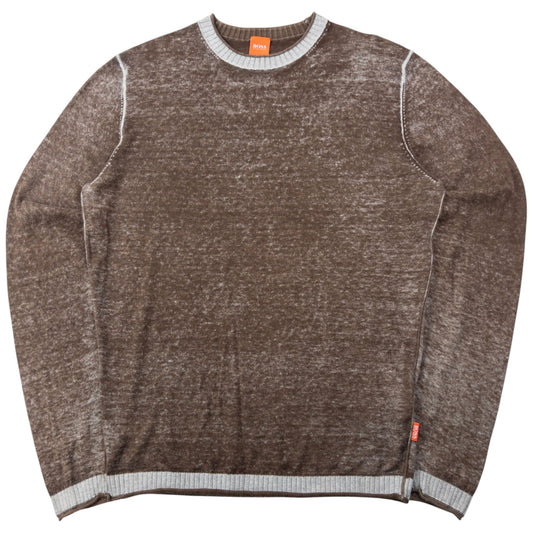 Vintage 2000s Hugo Boss Lightweight Jumper Size M | Medium, Brown