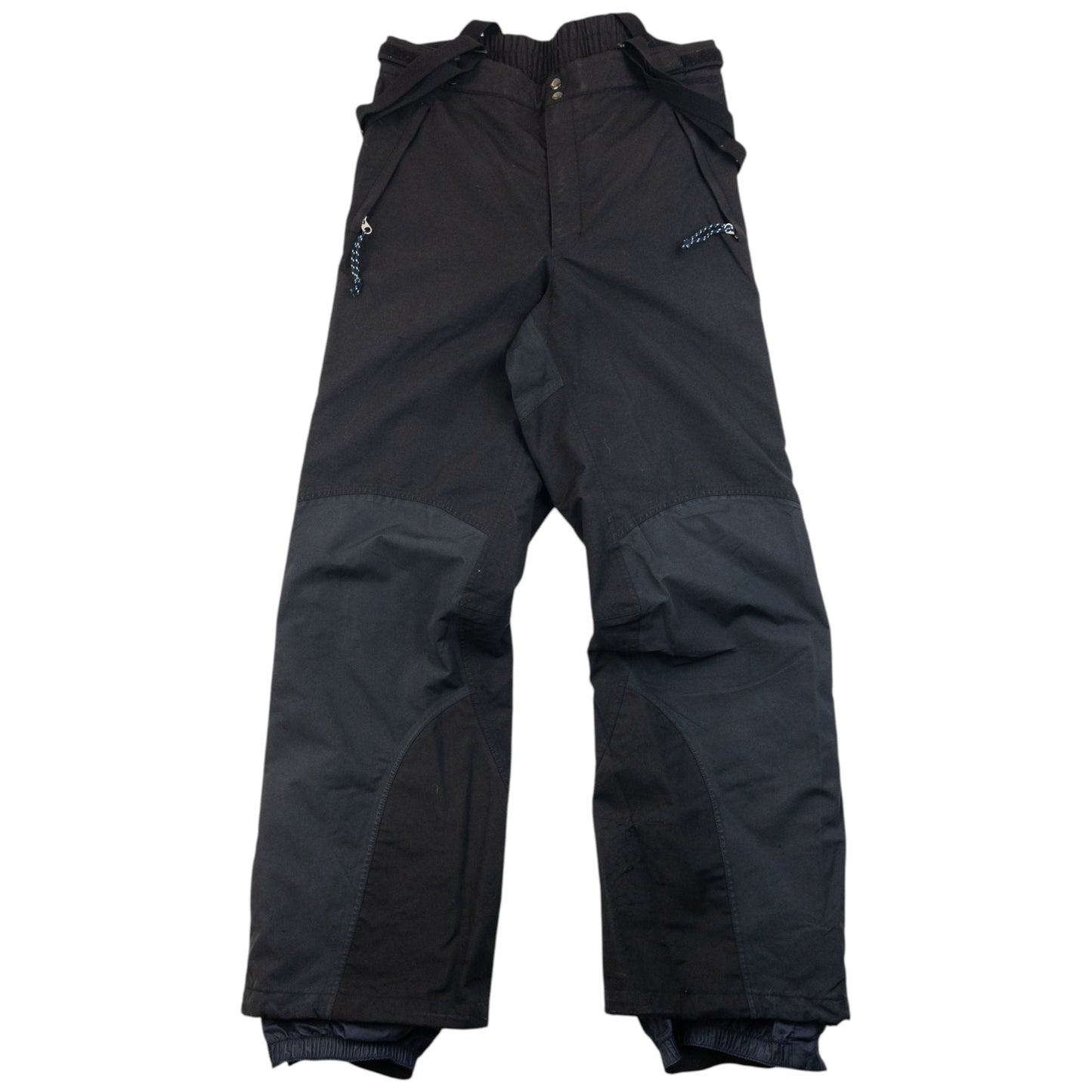 Vintage 2000s Patagonia Full Zip Suspender Snowboarding Trousers Size L | Large, Black