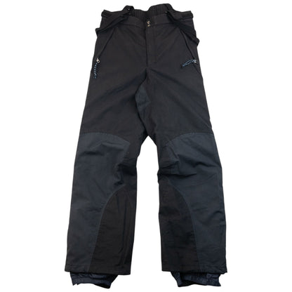 Vintage 2000s Patagonia Full Zip Suspender Snowboarding Trousers Size L | Large, Black