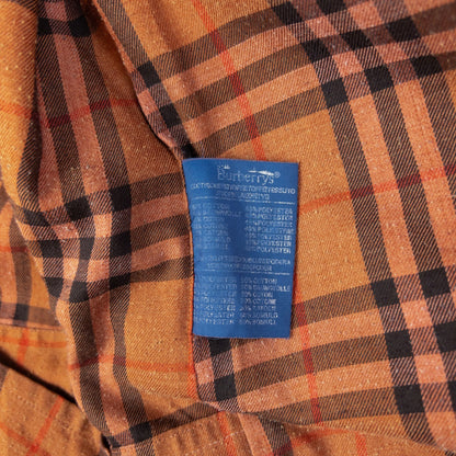 Vintage Burberry Nova Check Lined Trench Jacket Womens Size XL