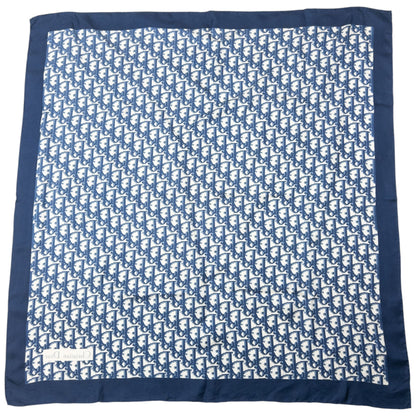 Vintage 2000s Dior Monogram Silk Scarf | O/S, Navy