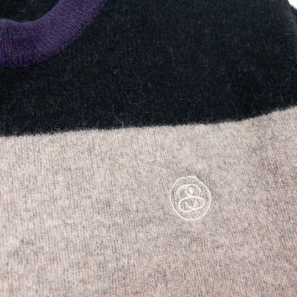 Vintage 2000s Stussy Striped Wool Jumper Size XS | XS, Multicoloured