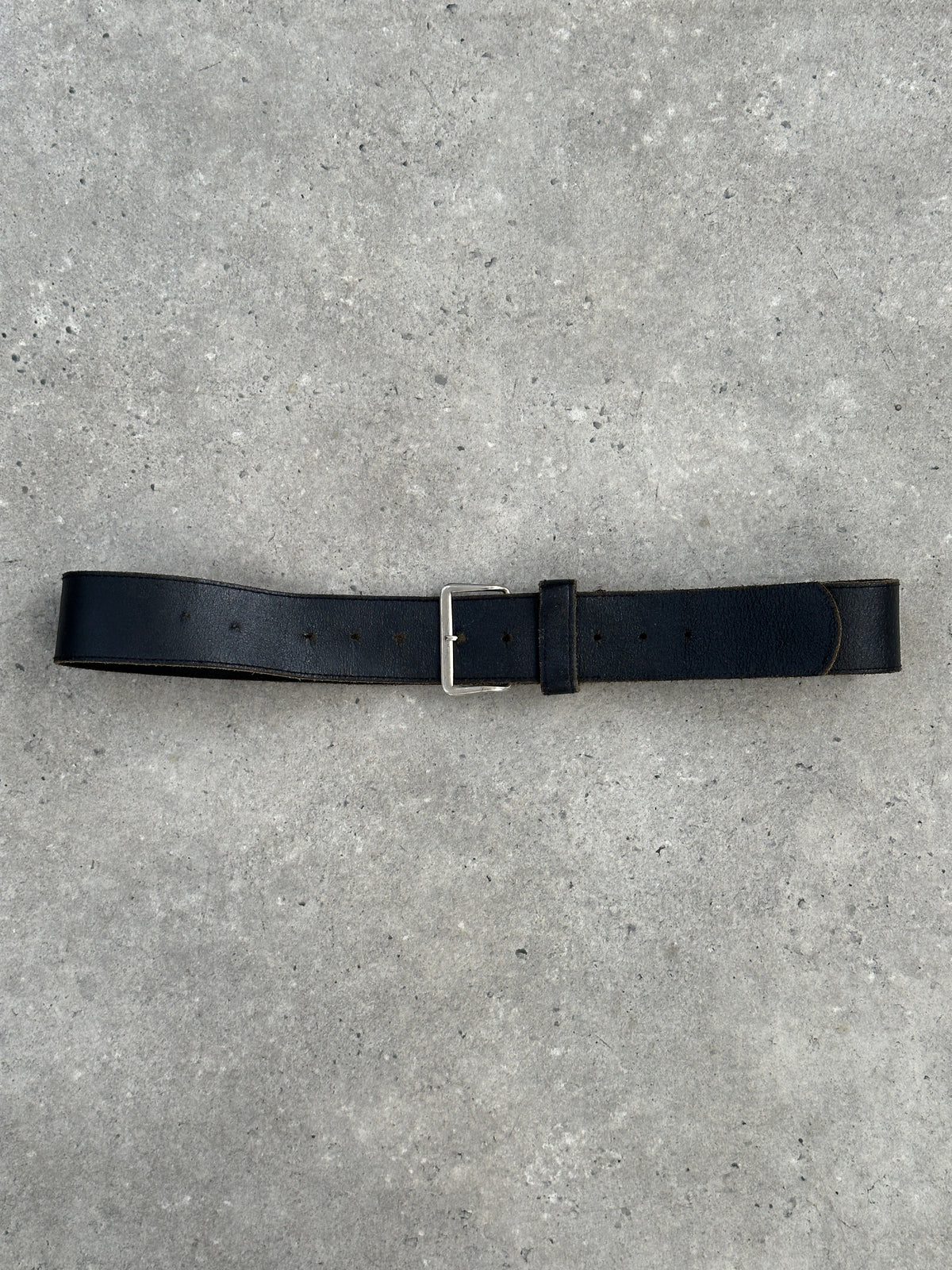 Vintage 1990s Thick Leather Belt - W32-42