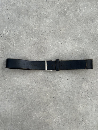 Vintage 1990s Thick Leather Belt - W32-42