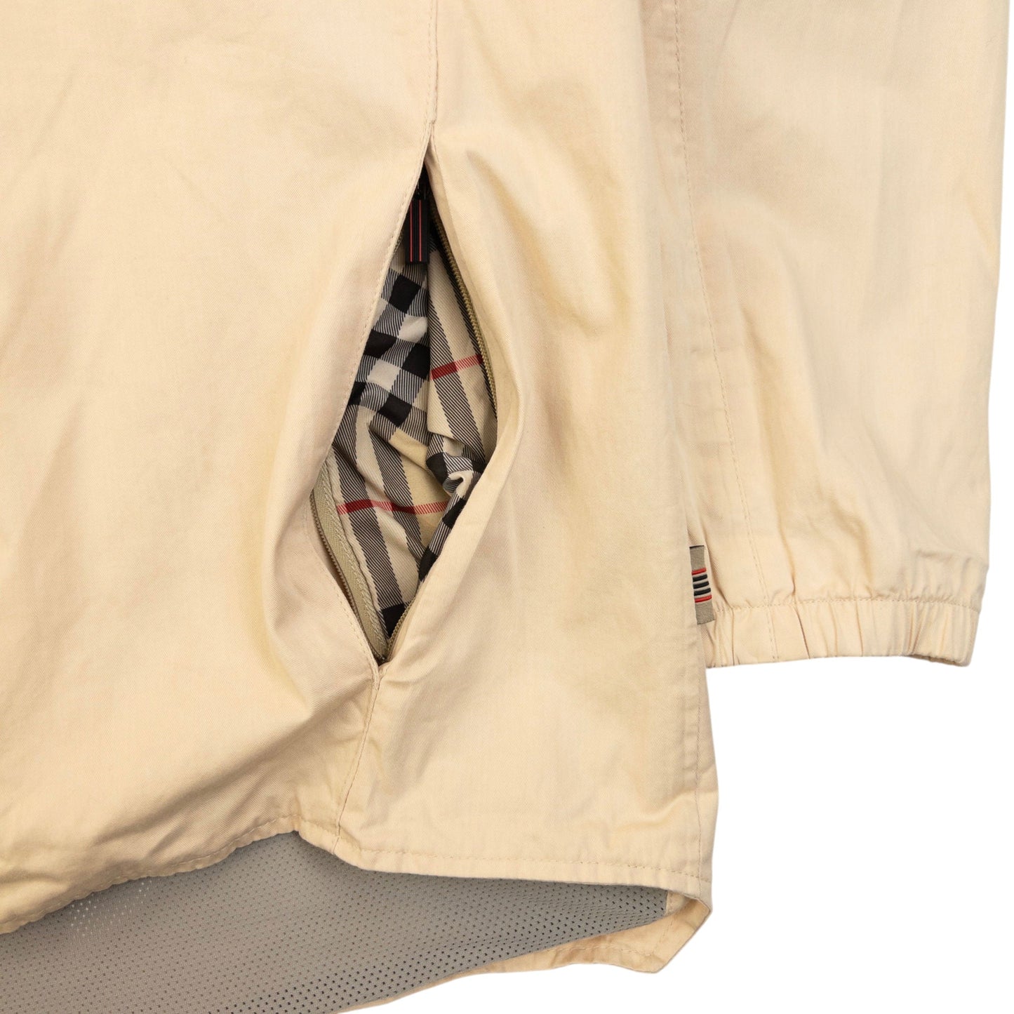 Vintage 2000s Burberry Golf Waterproof Jacket Size L | Large, Beige