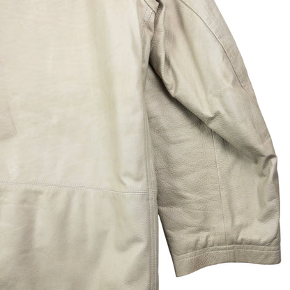 Vintage 90s Versace Istante Button Up Leather Jacket Size XL | XL, Multicoloured